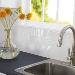 Daltile Restore Bright White 4-1/4 In. X 4-1/4 In. Ceramic Wall Tile (12.5 Sq. Ft. / Case) -Flooring Specialty Store dfe6da2656f47e9e6ebb7c1ca4b01306 1800x1800