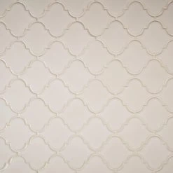 MSI Dove Gray Arabesque 10-1/2 In. X 15-1/2 In. X 8 Mm Glossy Ceramic Mesh-Mounted Mosaic Wall Tile (11.7 Sq. Ft. / Case) -Flooring Specialty Store e6a640642ba6125757067d464e2d72e2 1800x1800