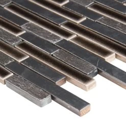 MSI Titan Interlocking 12 In. X 12 In. X 8 Mm Textured Porcelain And Stone Mesh Mounted Mosaic Tile (1 Sq. Ft.) -Flooring Specialty Store e77eba8943f23aa2f1e05dc2ab43b8b4 1800x1800