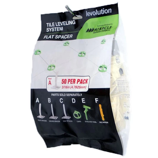 Miracle Sealants LEV3/16FS Levolution Tile Spacer And Level System Flat Style Part A 3/16" 50 Units 4 Miracle Sealants LEV3/16FS Levolution Tile Spacer And Level System Flat Style Part A 3/16" 50 Units - Image 2
