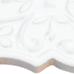 Bond Tile Roma Florid White 6.25 In. X 7.25 In. Ceramic Arabesque Wall Tile (30 Pieces 4.84 Sq. Ft. / Box) -Flooring Specialty Store f9310e1c 1a84 48ad 9ae7 9447d55e40ca.9fca5e4c8194e2fb5531b1df604ec7de 1800x1800