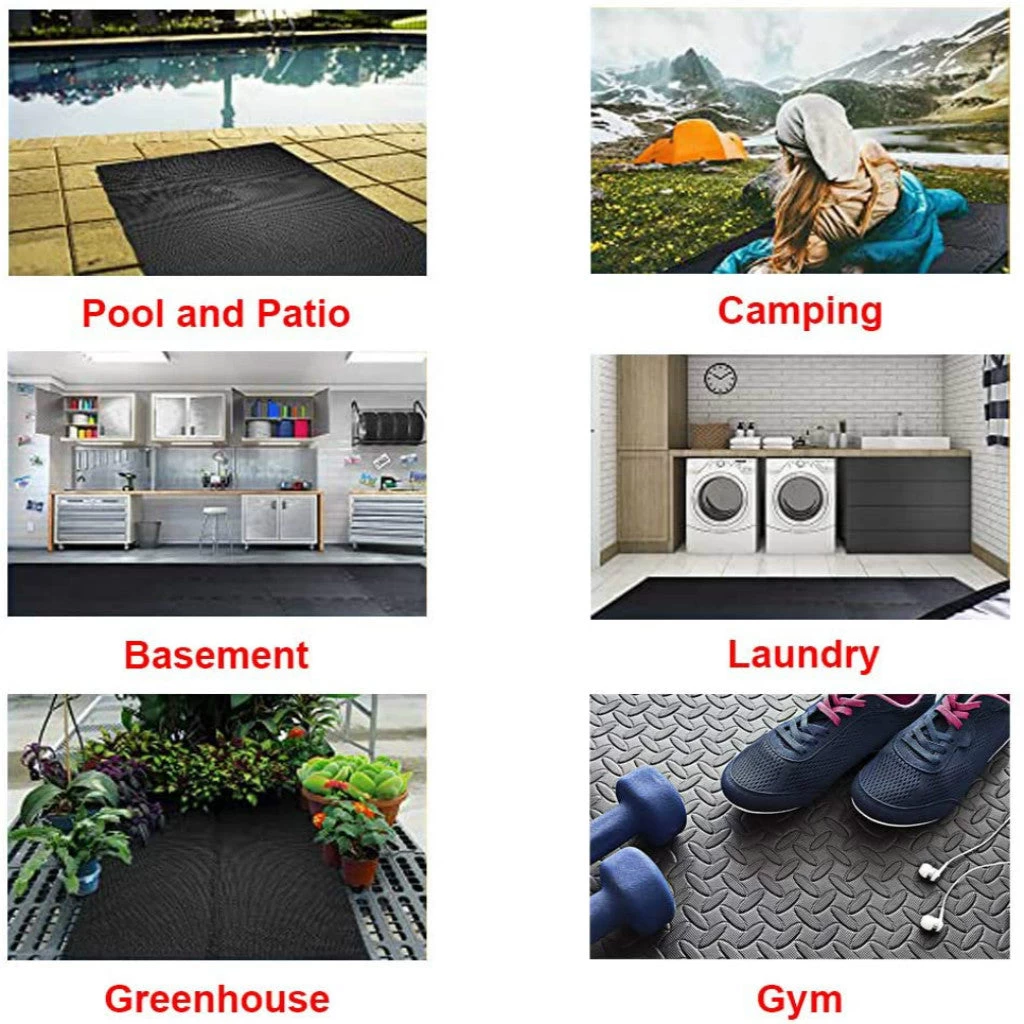 Interlocking Soft Foam Floor Mats - 12 Pieces EVA Puzzle Rubber Tiles Protective Flooring Set - Ground Protecto 9 Interlocking Soft Foam Floor Mats - 12 Pieces EVA Puzzle Rubber Tiles Protective Flooring Set - Ground Protecto - Image 7