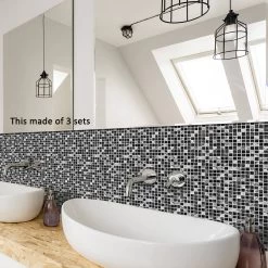 UKAP 10Pcs Mosaic Pattern Waterproof Wall Tile Stickers Peel And Stick Tile Kitchen Backsplash Wallpaper Sticker 15x15cm/20x20cm 19 UKAP 10Pcs Mosaic Pattern Waterproof Wall Tile Stickers Peel And Stick Tile Kitchen Backsplash Wallpaper Sticker 15x15cm/20x20cm -Flooring Specialty Store fcaa1fc3 64ba 4528 b3d9 3eb260a05e36 1.a3afcf6d198d786837193a79658a0c81 1800x1800