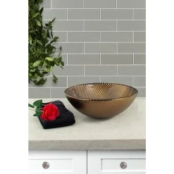 MSI Pebble 3 In. X 9 In. X 8mm Glossy Glass Gray Subway Tile (3.8 Sq. Ft. /case) -Flooring Specialty Store fe54ccc088ba62924bdcd383a282bd56 1800x1800